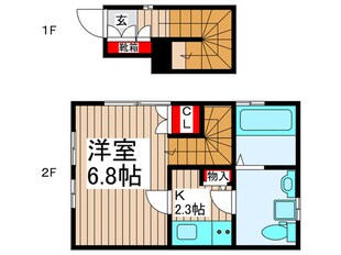 オランジェテラスⅡの物件間取画像